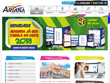 Tablet Screenshot of graficaariana.com.br